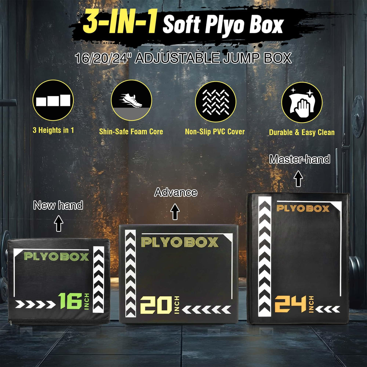 3-in-1 Foam Plyo Box H88768