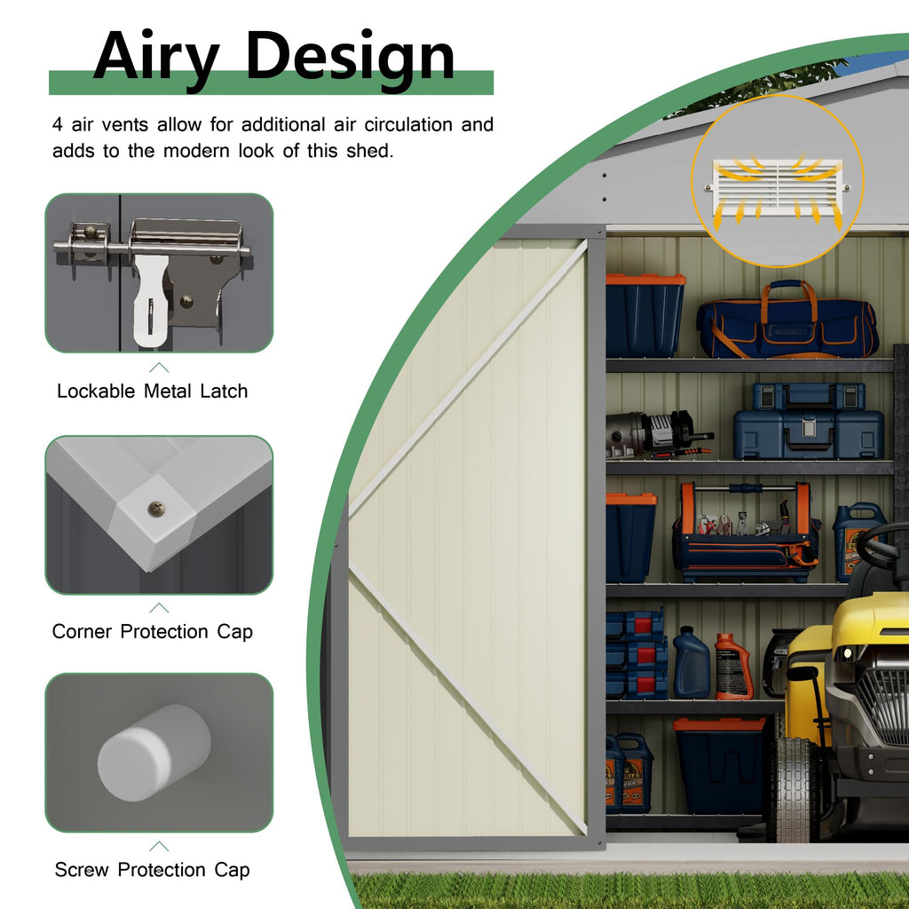 10x14 FT Outdoor Storage Shed Q28657