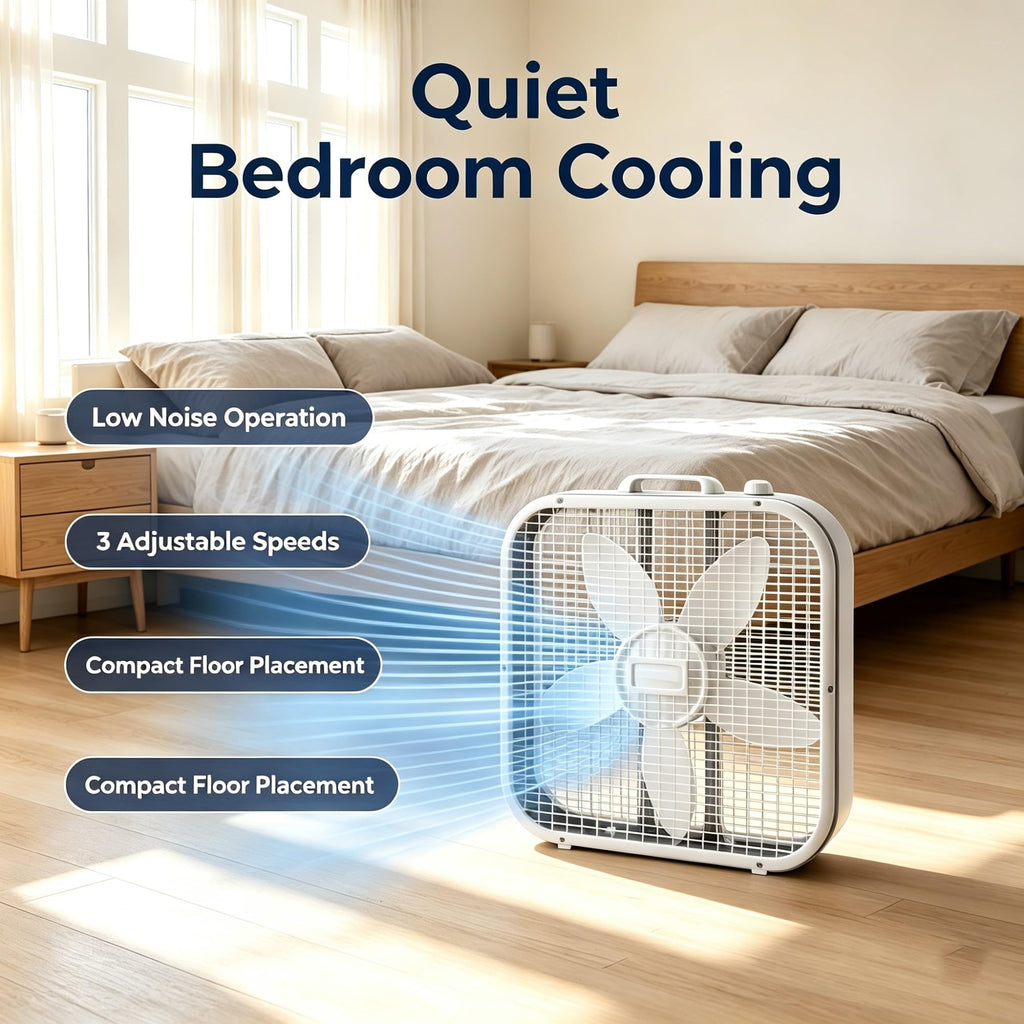 20 Inch 3 Speed Weather Resistant Box Fan B5513