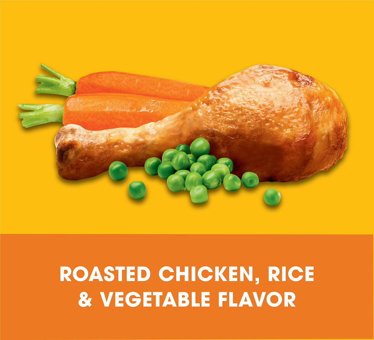 Adult Dry Dog Food Roasted Chicken Rice & Vegetable Flavor Kibble 16 lb. Bag B24801
