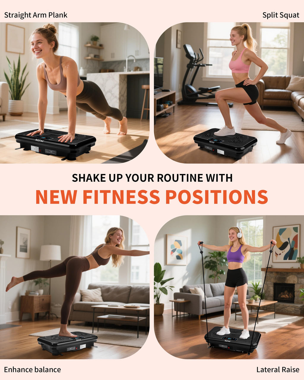 Vibration Plate Exercise Machine 400 lbs Capacity I915408
