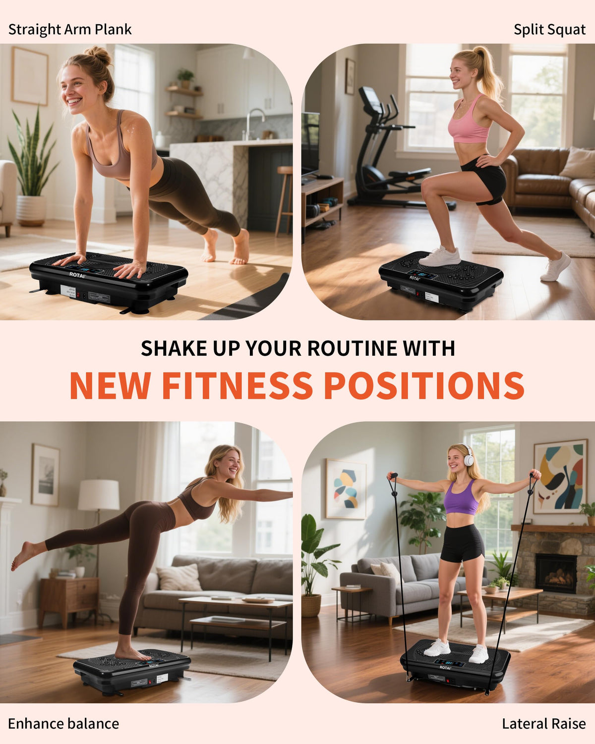 Vibration Plate Exercise Machine 400 lbs Capacity I915408