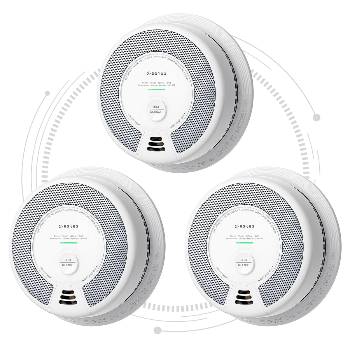 Wireless Interconnected Smoke and Carbon Monoxide Alarm 1-Pack and 3-Pack N2720