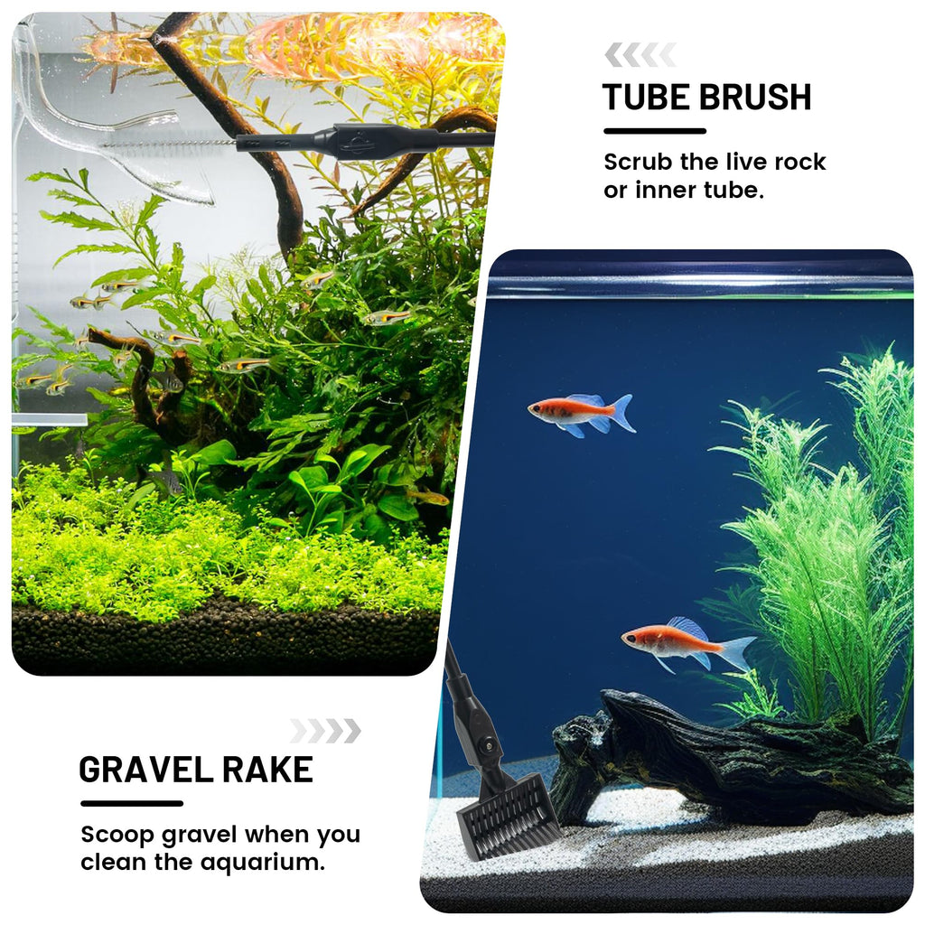 Aquarium Glass Cleaner, 7 in 1 Algae Remover L362