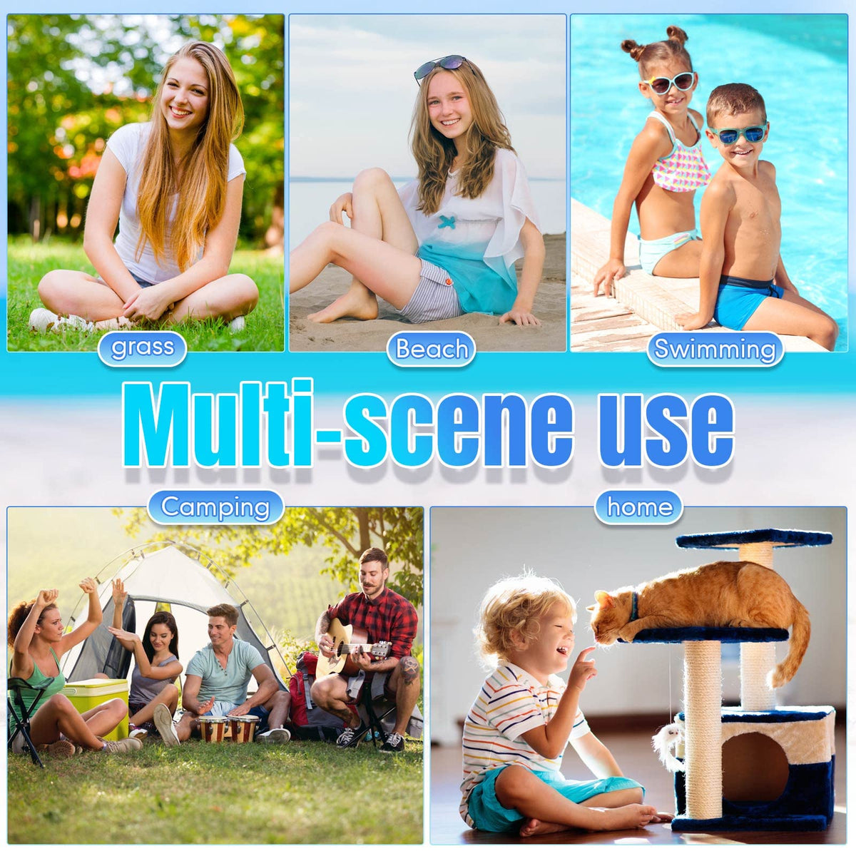 4 Pcs Stadium Seats with Back Support T139