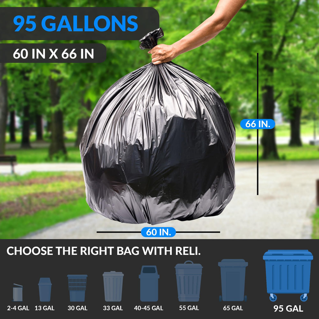 Black Heavy Duty Trash Bags 30 Count W271277