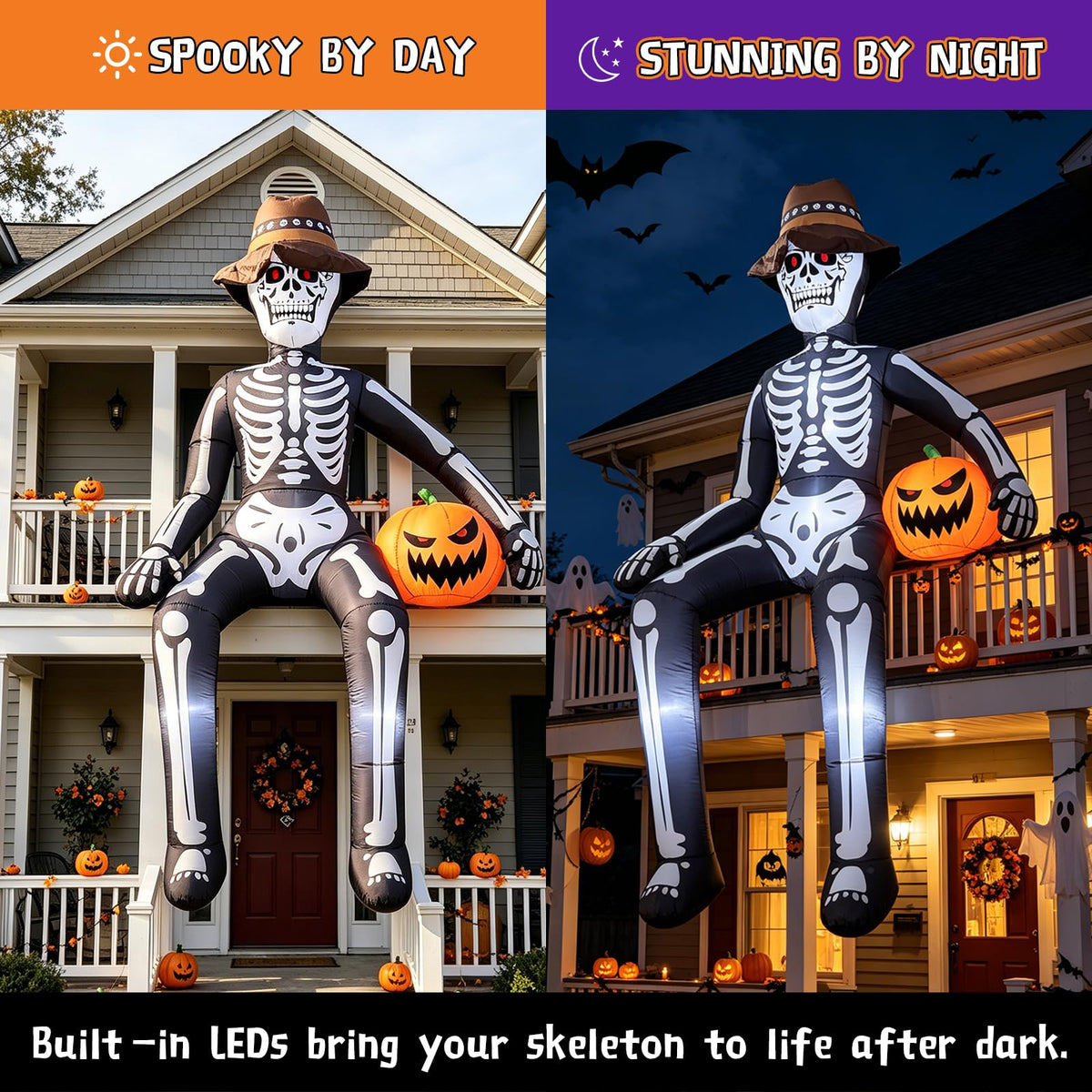 10FT Halloween Inflatable Skeleton J395