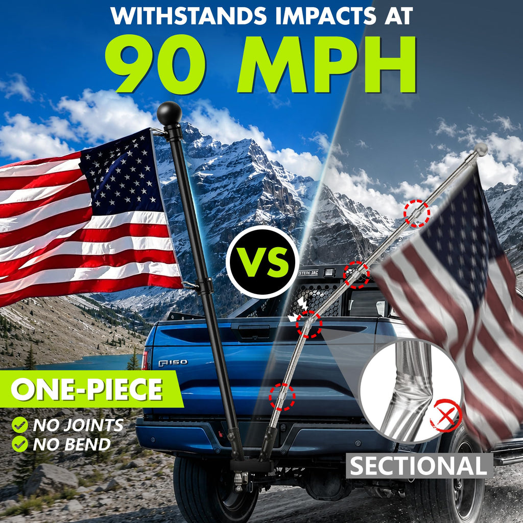 4.8FT Stainless Steel Flag Pole D153935