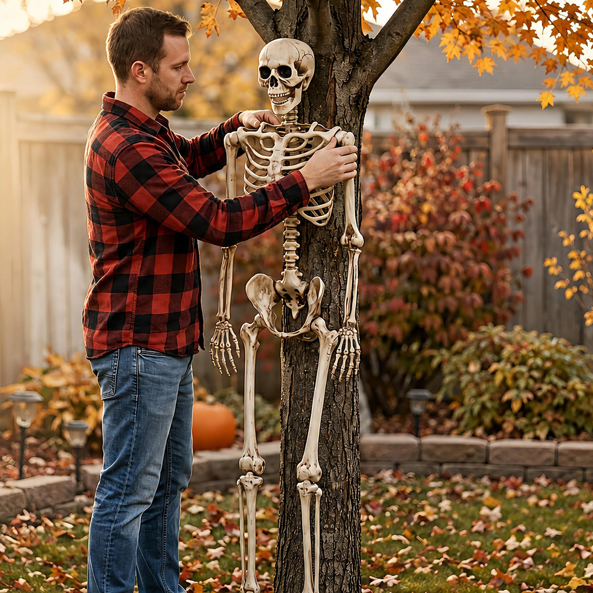 5.4 Ft Life Size Posable Skeleton X129663