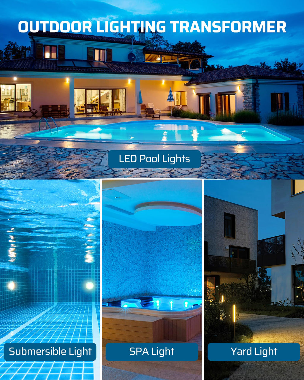 200W Low Voltage Pool Transformer P1689
