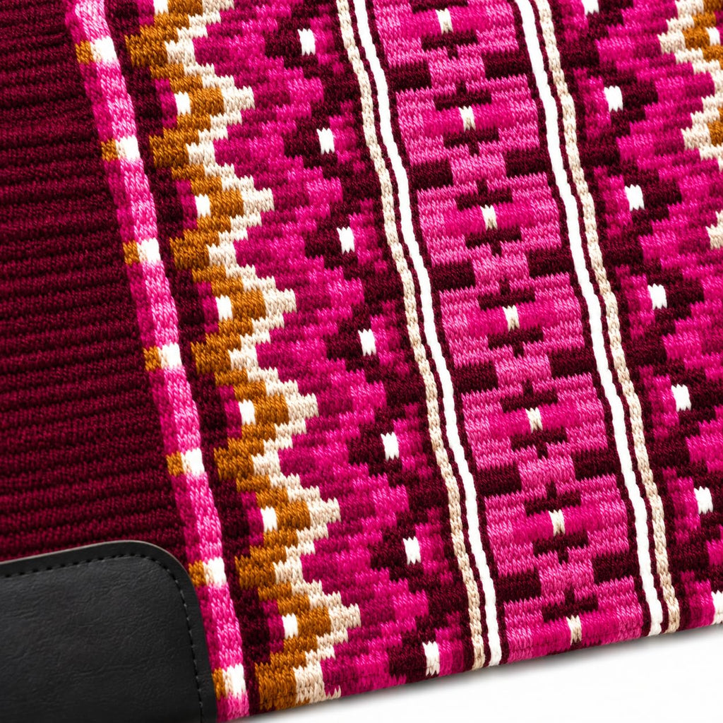 Burgundy Pink Tribal Horse Saddle Pad Y3350