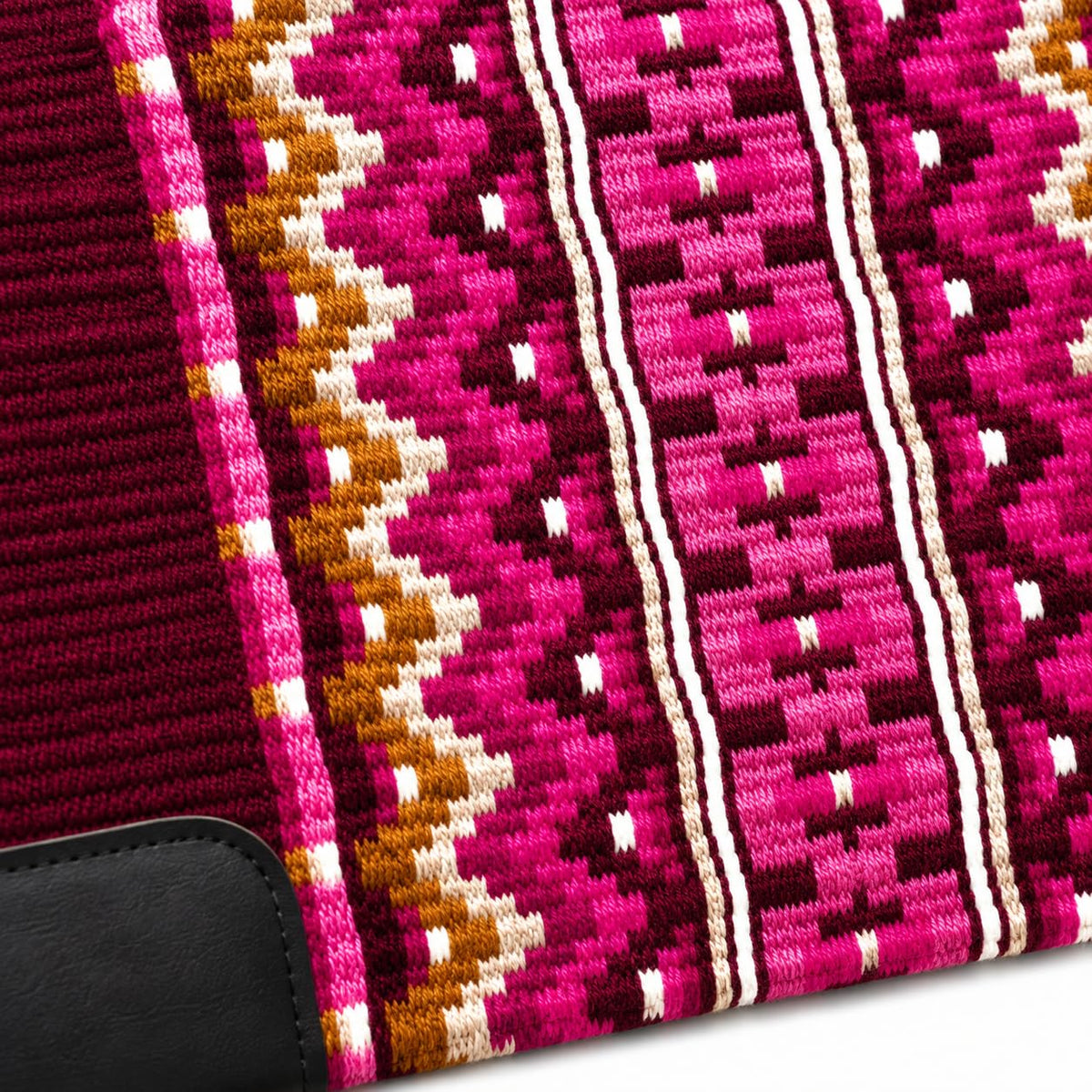 Burgundy Pink Tribal Horse Saddle Pad Y3350