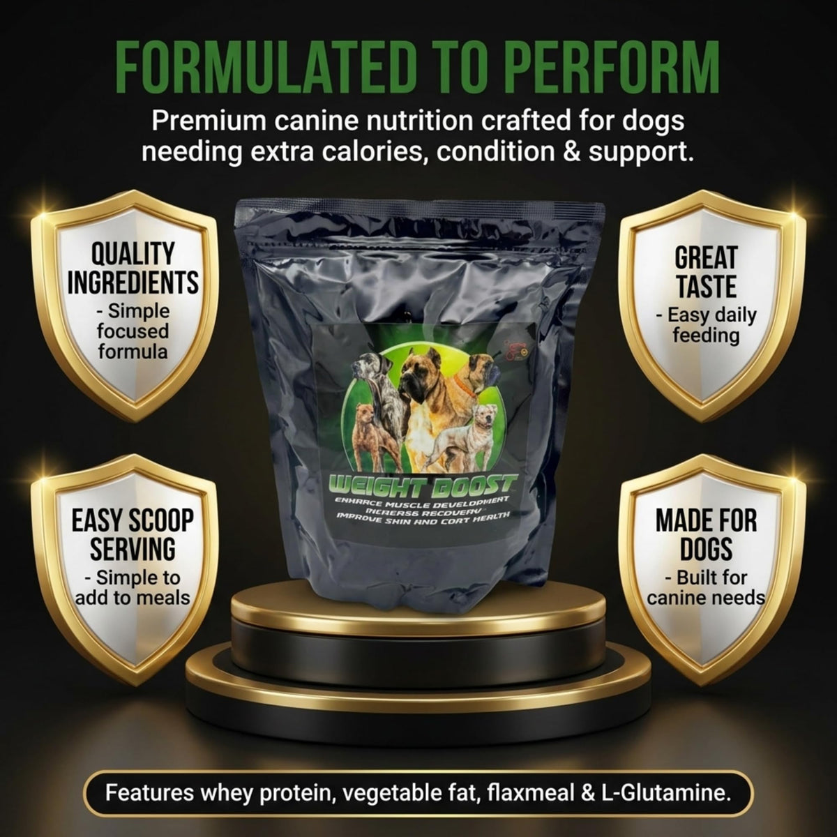 Dog Weight Protein Supplement 2 lb U1595