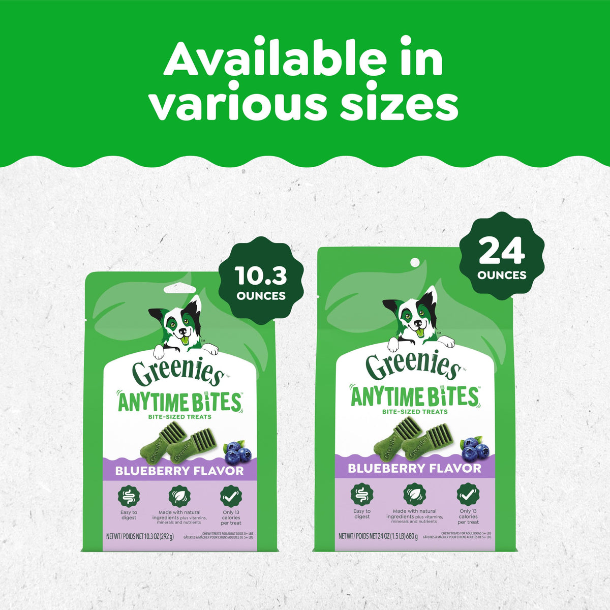 Blueberry Flavor Dog Treats 10.3 oz M7020