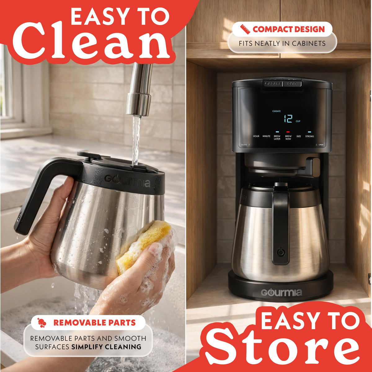 Black 12-Cup Single Serve Coffee Maker X3000