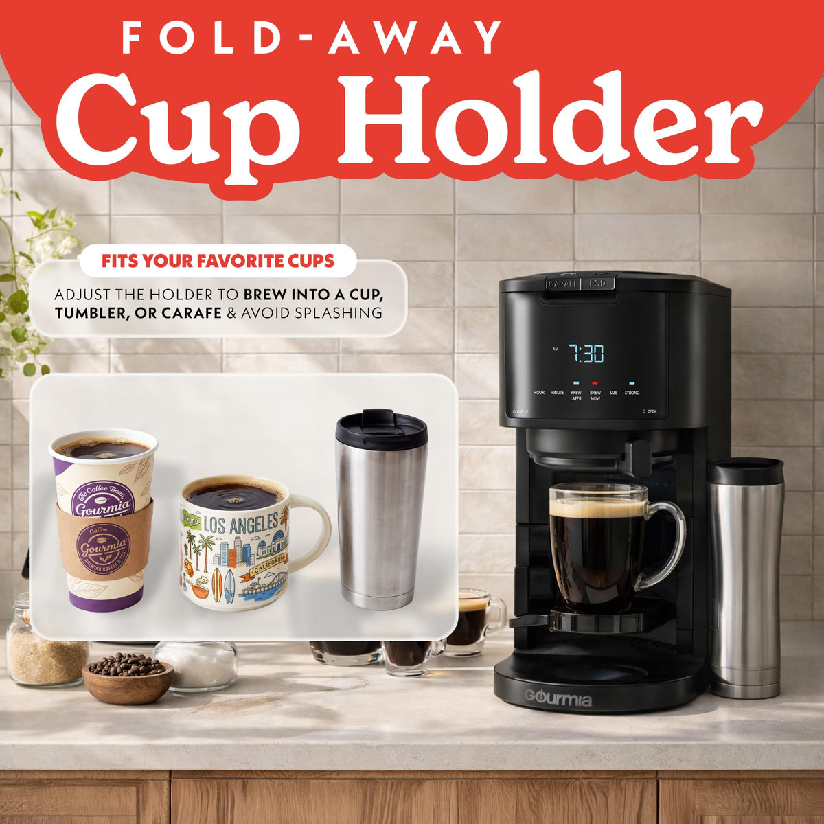Black 12-Cup Single Serve Coffee Maker X3000