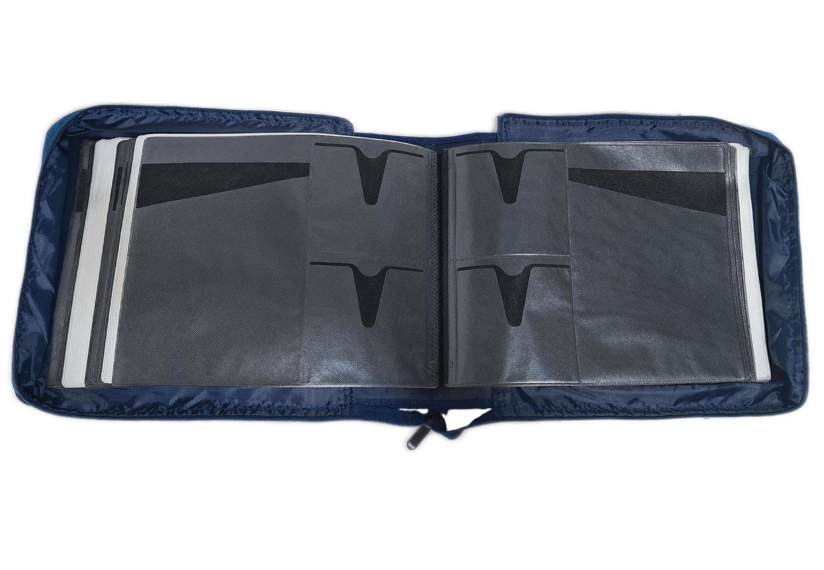 DVD CD Storage Case with Title Cover Pages, Blue, 192 Disk Units U9509