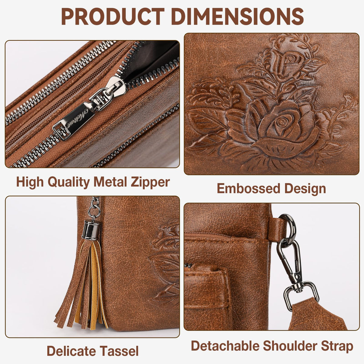 Vegan Leather Crossbody Bag X997