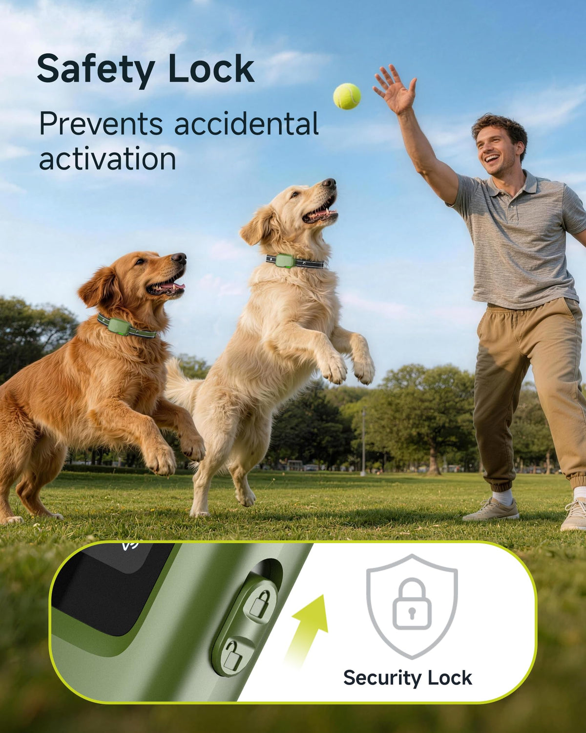2 Dogs Training Collar with Remote M9518