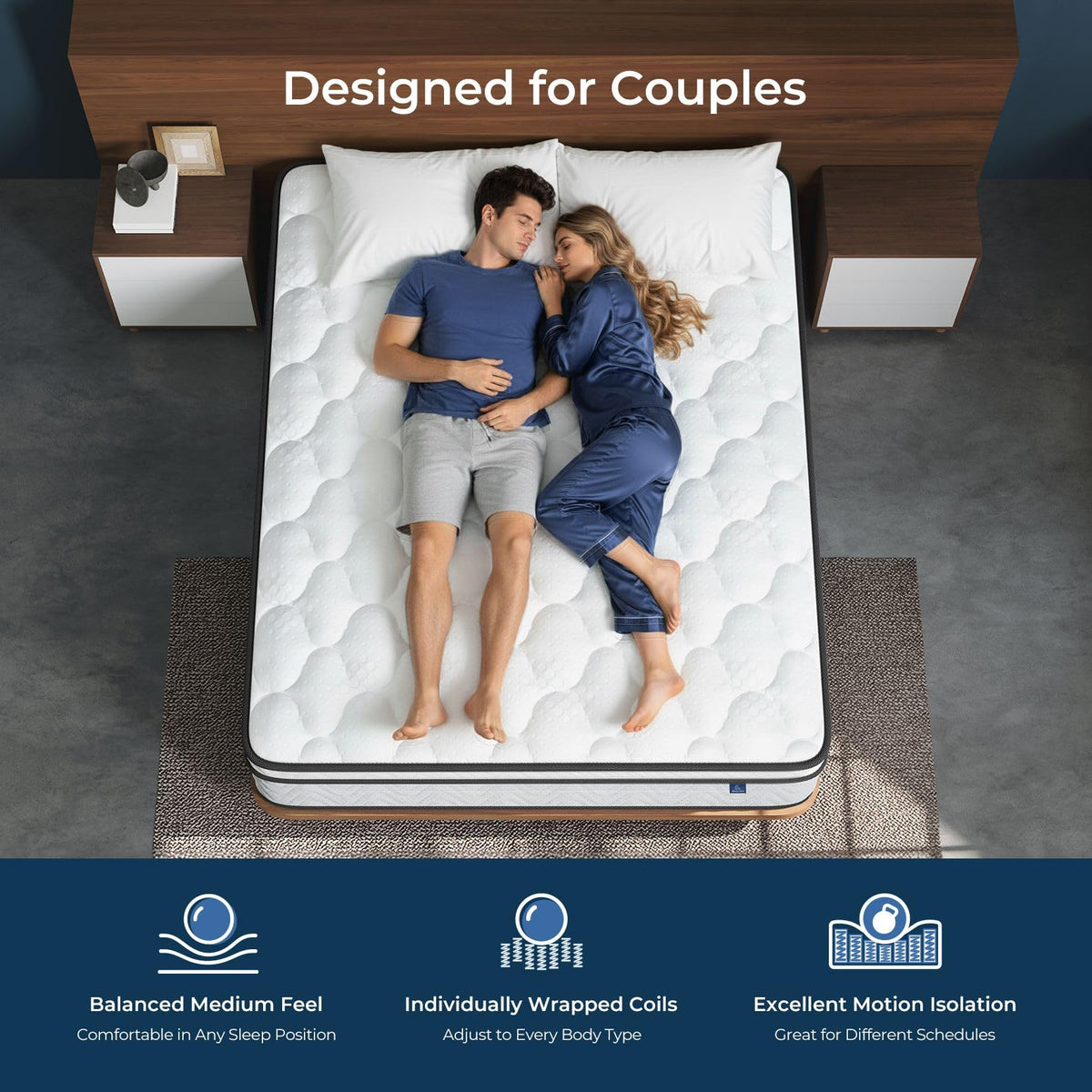 Full 12 Inch Hybrid Mattress in a Box C8634
