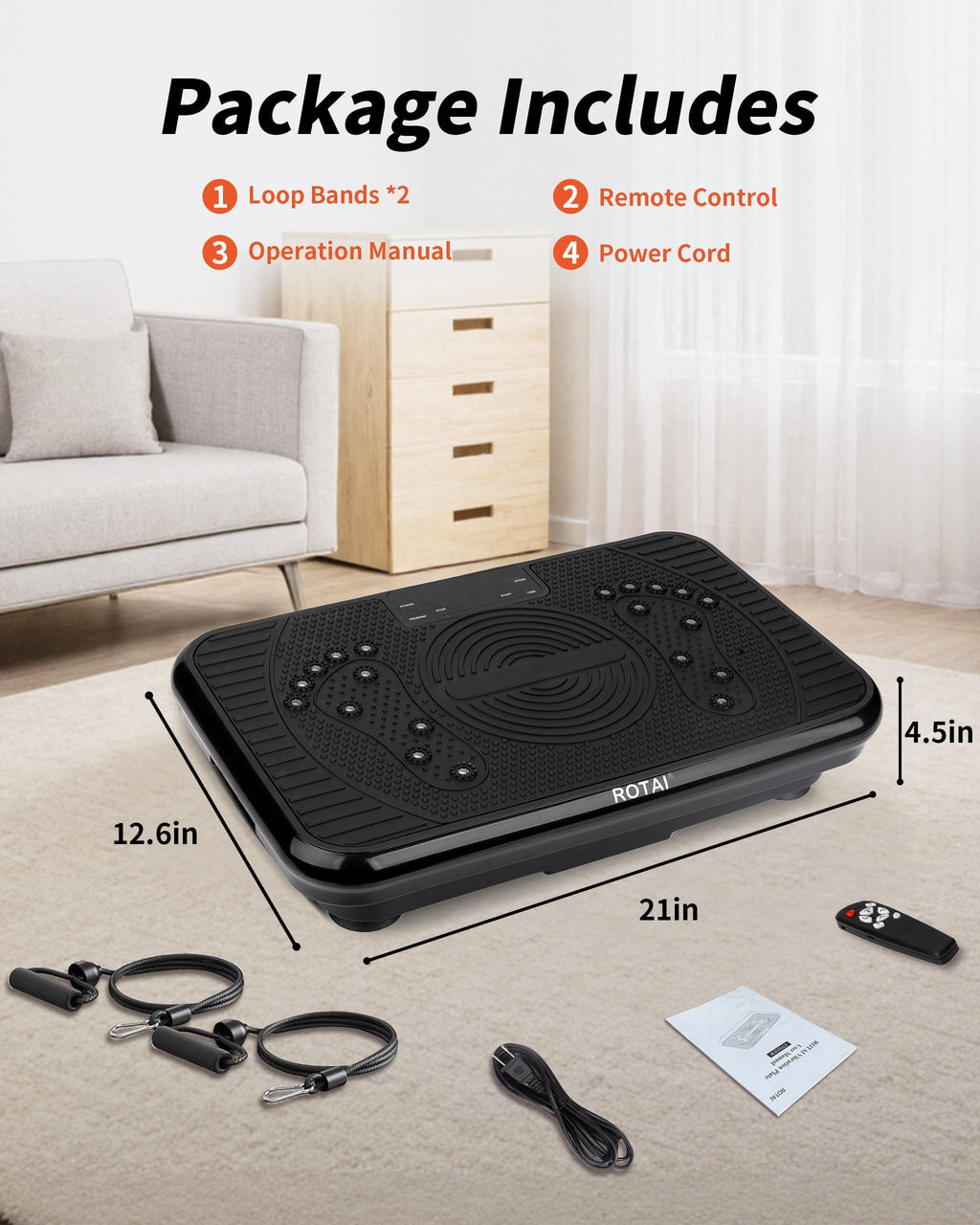 Vibration Plate Exercise Machine 400 lbs Capacity I915408