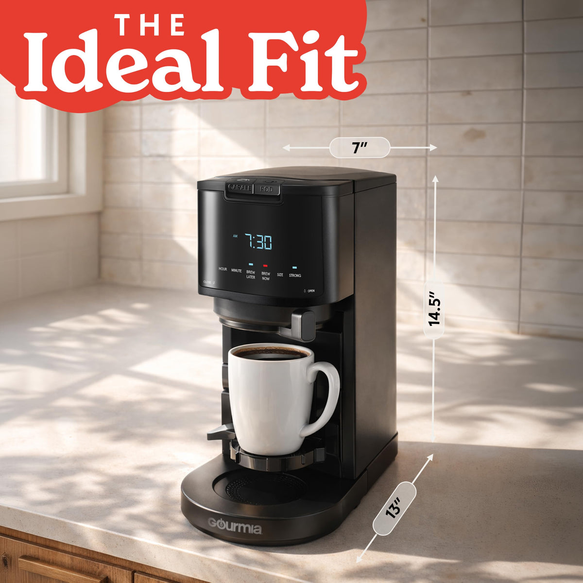 Black 12-Cup Single Serve Coffee Maker X3000
