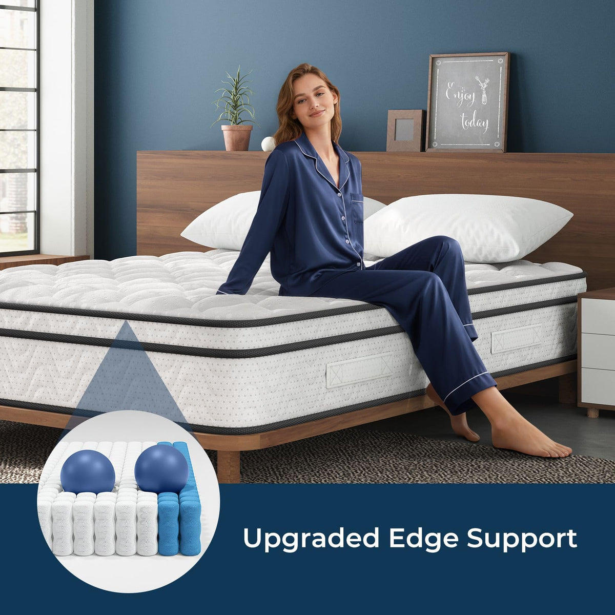 Full 12 Inch Hybrid Mattress in a Box C8634