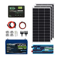 12V 100Ah LiFePO4 Solar Power Kit with 300W Mono Solar Panels C6137