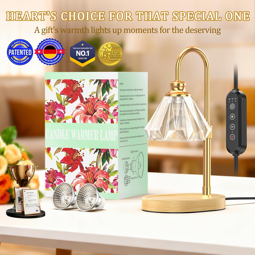 Dimmable Adjustable Candle Warmer Lamp with Timer G934485