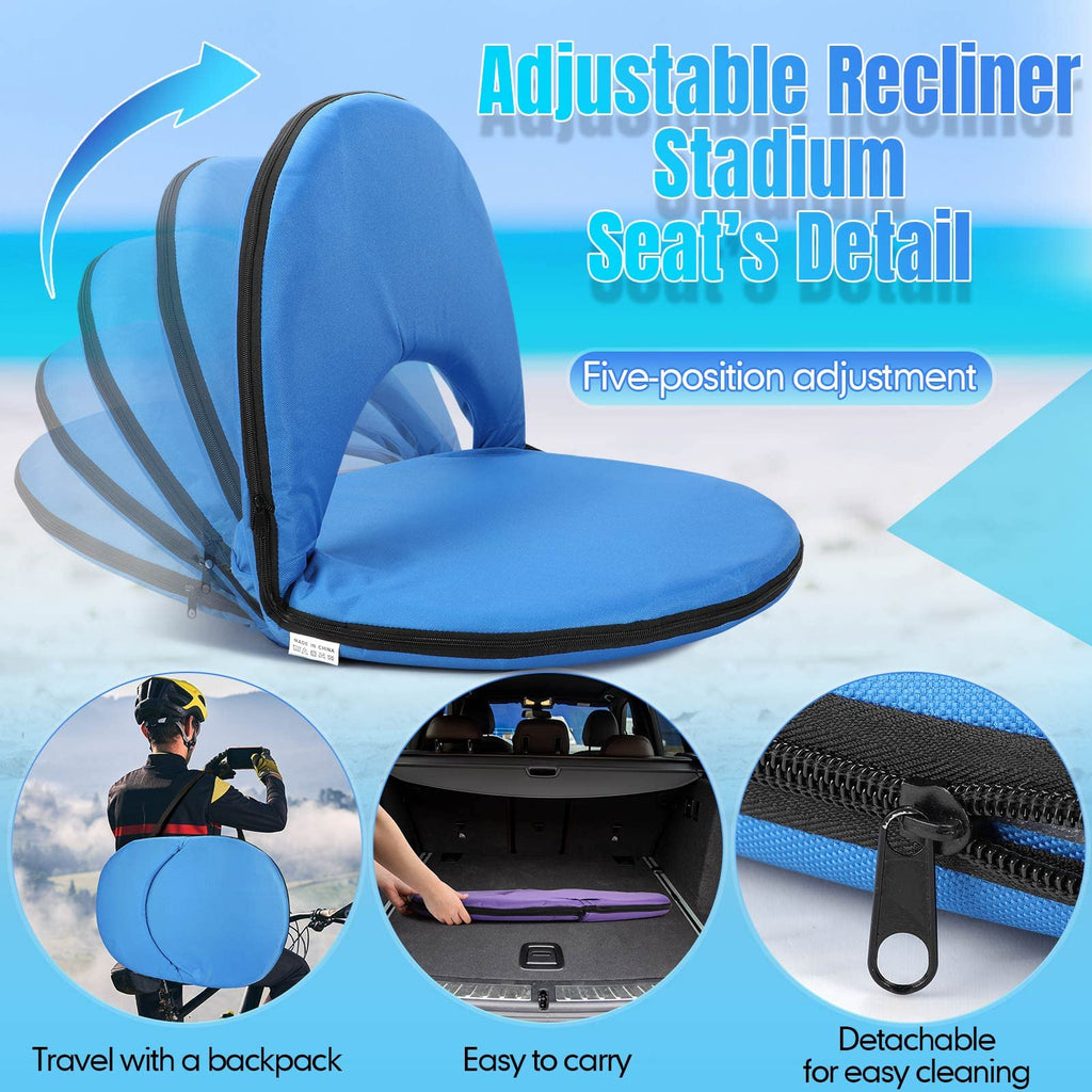 4 Pcs Stadium Seats with Back Support T139