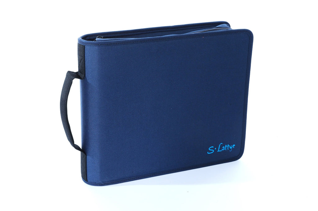 DVD CD Storage Case with Title Cover Pages, Blue, 192 Disk Units U9509