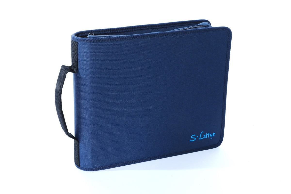 DVD CD Storage Case with Title Cover Pages, Blue, 192 Disk Units U9509