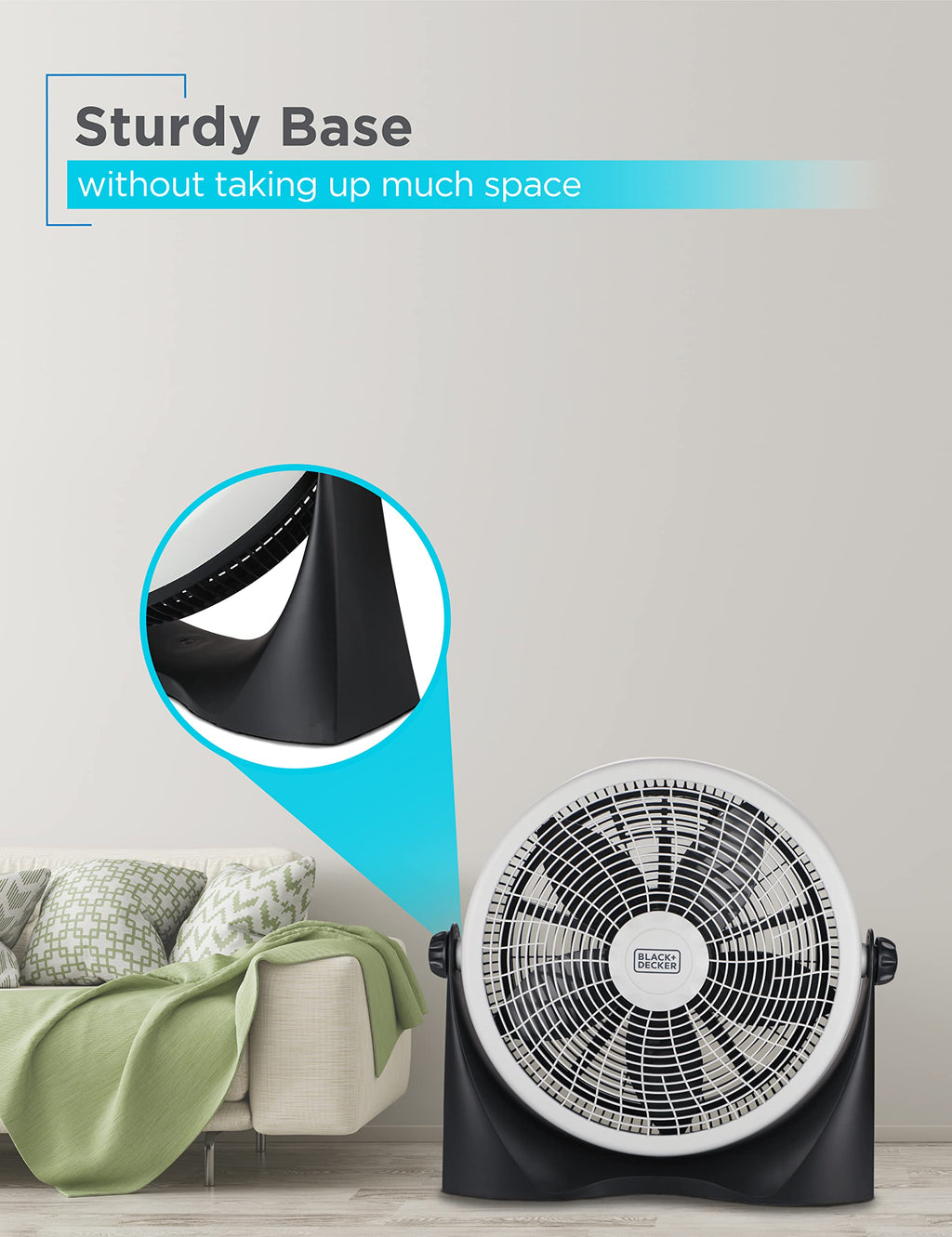 15.6” High Velocity Floor Fan, 3 Speeds J251505