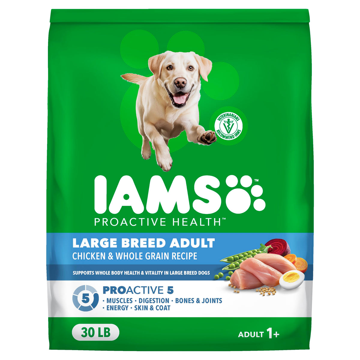 Large Breed Chicken Dry Dog Food 30 lb I641479