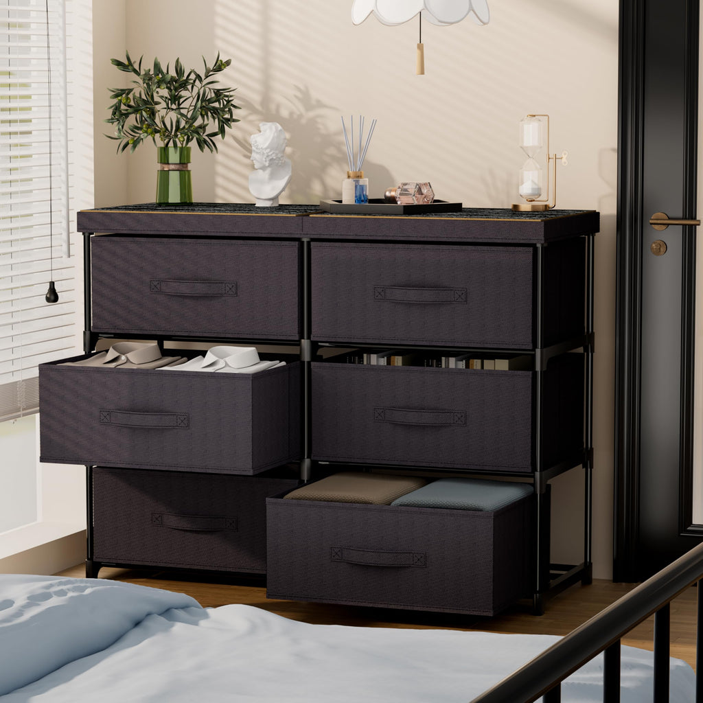 6 Fabric Drawer Dresser S4010