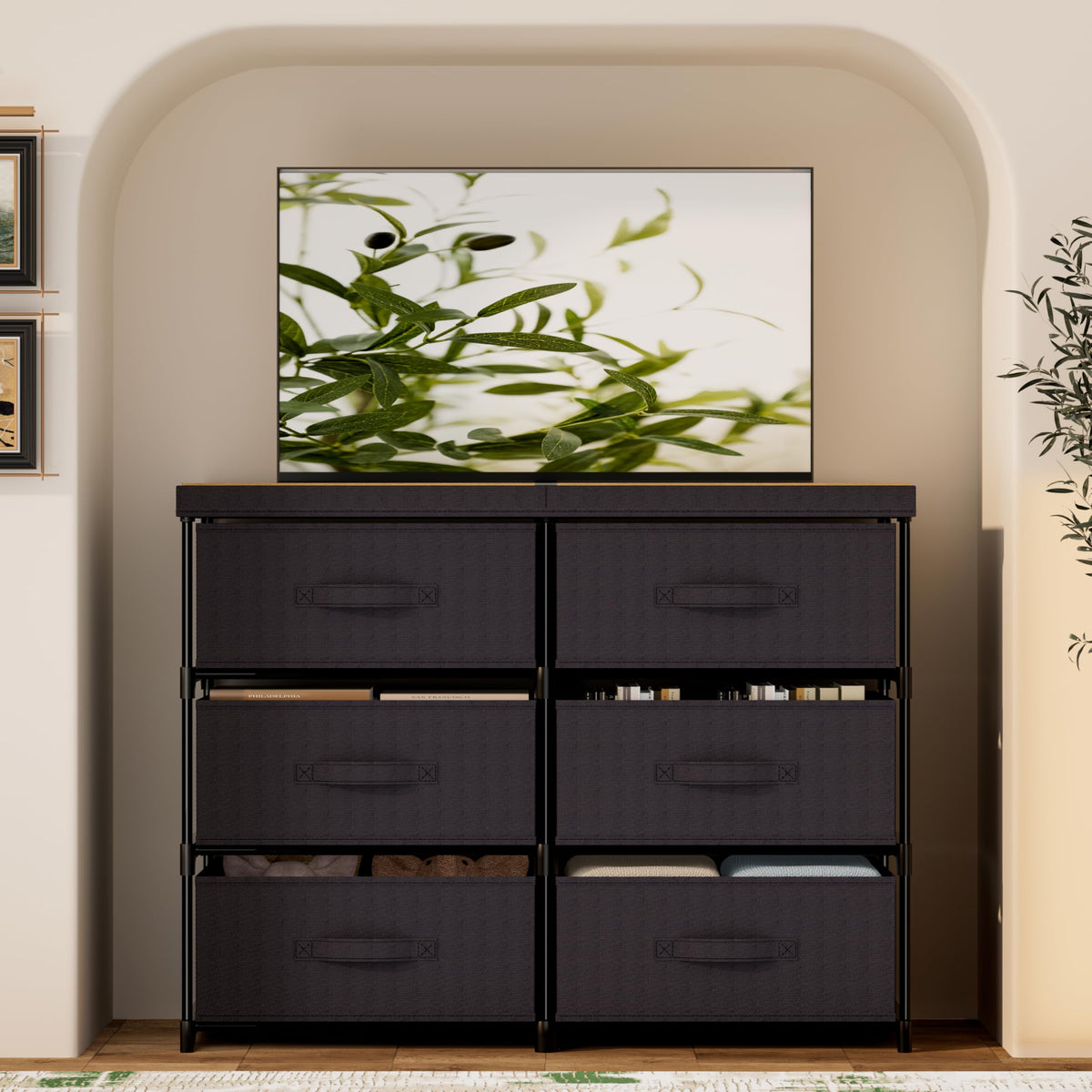6 Fabric Drawer Dresser S4010