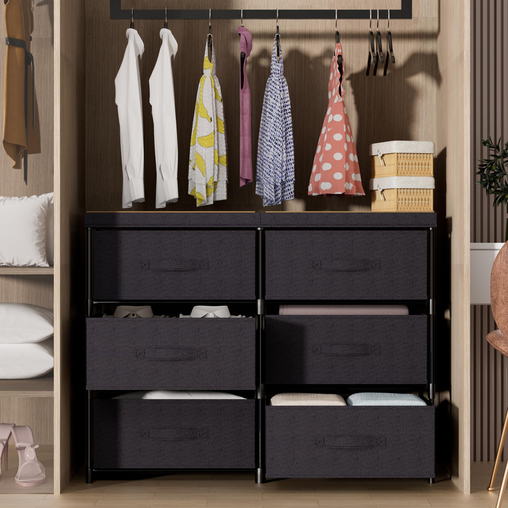 6 Fabric Drawer Dresser S4010