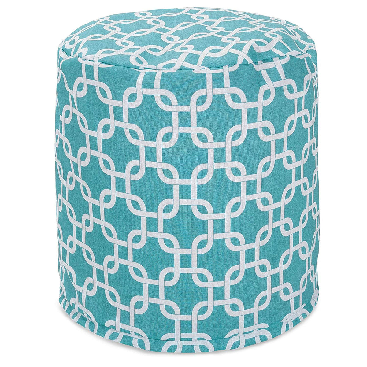 Teal Indoor/Outdoor Bean Bag Ottoman Pouf O7621
