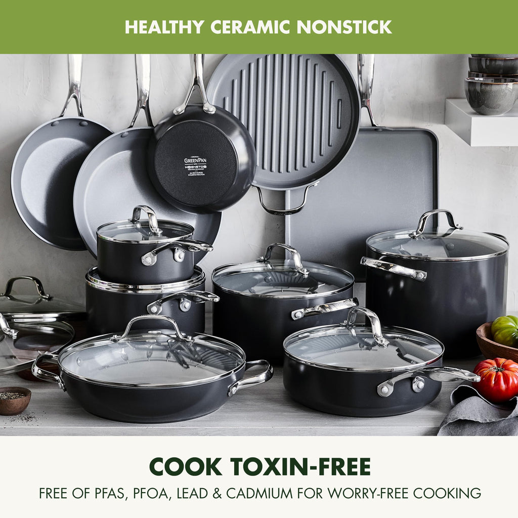 22 Piece Ceramic Nonstick Cookware Set T701