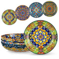 Pasta Bowls Set of 4, 42oz Ceramic Serving Bowls Q721770
