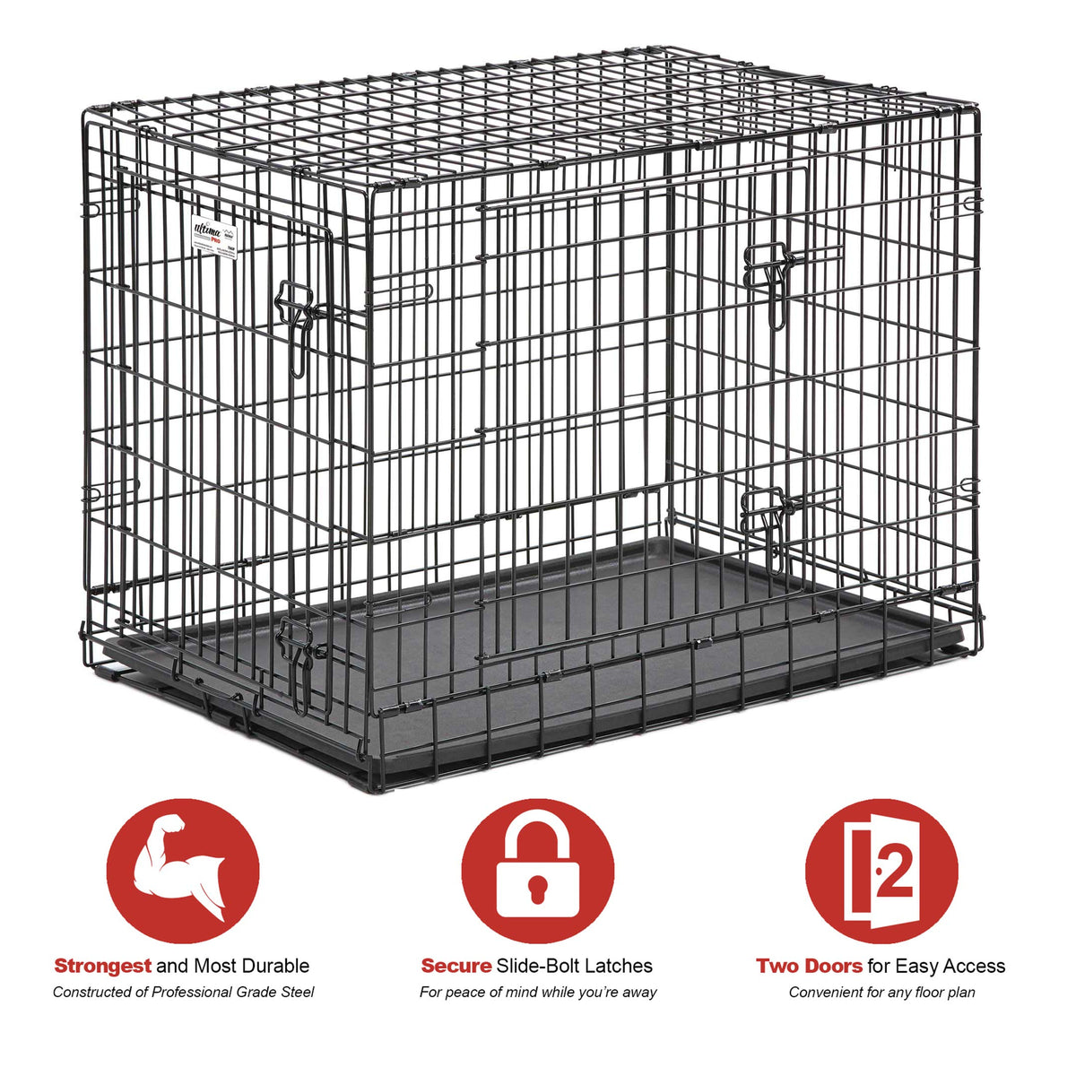 36-Inch Double Door Dog Crate T6749