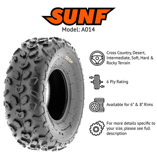 19x7-8 Knobby Tubeless Tire T468401